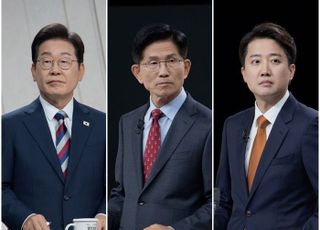 '단일화 가상 대결' 이재명 44.1% vs 김문수 46.7%, 이재명 41.5% vs 이준석 34.8% [데일리안 여론조사]
