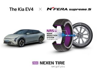 기아 전기세단 EV4, 넥센타이어 끼고 달린다