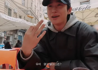 “왜 눈물이...” 이탈리아서 눈시울 붉힌 변우석, 무슨 일?