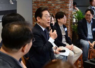스타트업 관계자들 만난 이재명 민주당 대선 후보