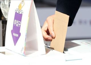 온몸에 성조기 감싸고 사전투표 참관한 40대, 경찰에 현행범 체포