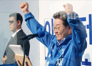 [현장] '괴물독재' 공세 반박? 이재명, 가는 곳마다 "난 무서운 사람 아냐"