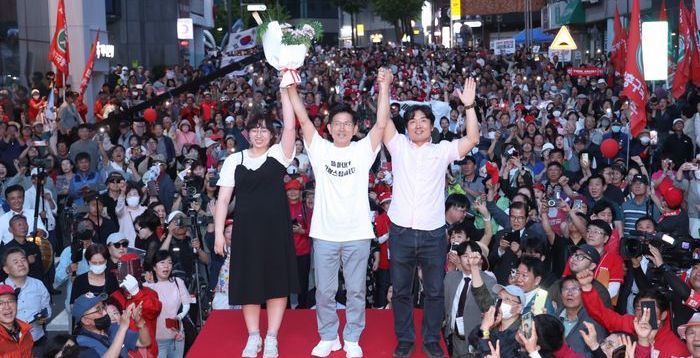 [현장] "이재명 괴물독재 막아야"…김문수, 중부지방서 간곡 호소