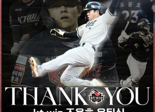 KT, 8일 홈경기서 '우승 멤버' 조용호 은퇴식 개최