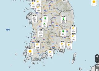 [내일 날씨] 낮 기온 30도 이르는 무더위, 곳에 따라 소나기