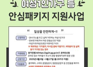 동두천시, 한부모 및 여성 1인 가구 위한 ‘여성안심패키지 지원사업’ 신청 모집