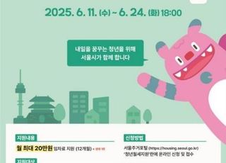 [6월 11일(수) 오늘, 서울시] 무주택 청년 월세 1년간 지원