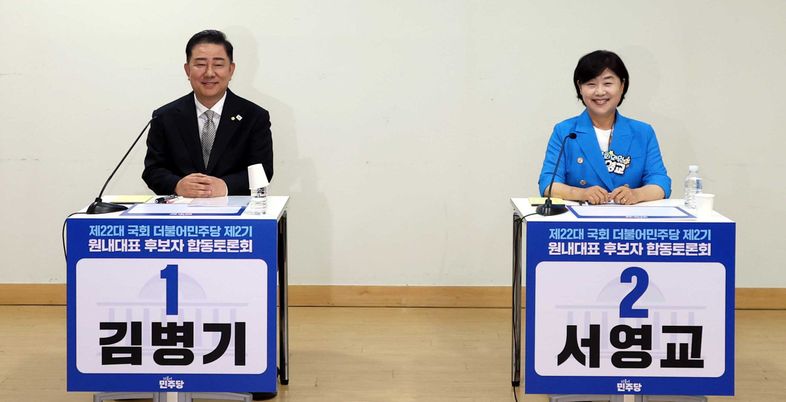 野, 법사위원장 교체 요구에…與원내대표 출마 김병기·서영교 "못 들어줘"