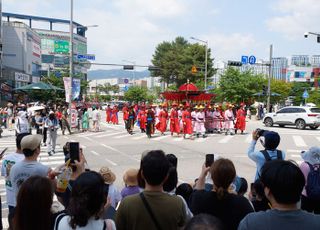 [포토] 양주 회암사지 왕실축제 태조 이성계 ‘어가행렬’ 재현