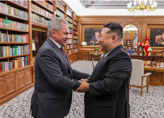 러 안보 수장 쇼이구, 2주 만에 평양 방문