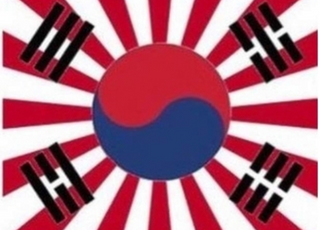 태극기에 욱일기를?...조롱 합성물 SNS서 확산 中