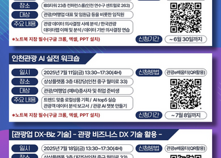 인천시, ‘디지털 AI 특강’ 개최·…미래형 관광인재 육성