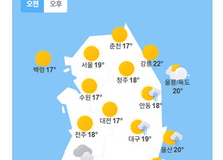 [내일날씨] 장맛비 그치고, 낮 최고 30도 '무더위'