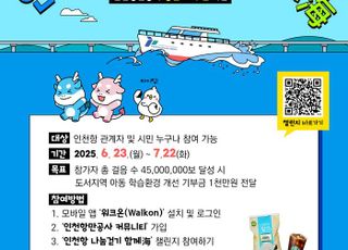 IPA, '인천항 나눔걷기 함께海' 캠페인…4500만보 달성 목표