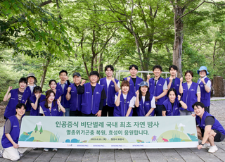 효성, 멸종위기 비단벌레 국내 첫 자연 방사..."생태 보전"