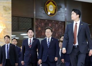 추경안 시정연설 후 떠나는 이재명 대통령