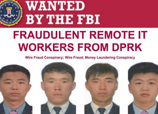 美 FBI, 北 남성 4명 공개수배…"취업사기·가상화폐 탈취 혐의 "