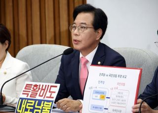 송언석 "민주당 집권 후 특활비 증액…'후안무치 내로남불'"