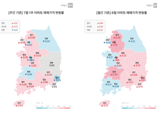 [주간부동산시황] 6·27대책 여파…서울 아파트값 0.20% 하락 전환