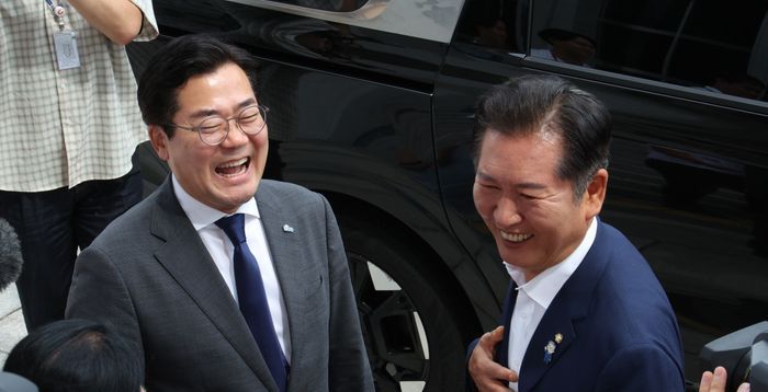 '대세론은 없다'…'의심'(議心) 박찬대냐 '당심(黨心)' 정청래냐