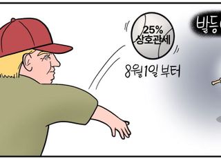 [D-시사만평] 트럼프 “25% 상호관세 부과”…발등에 불 떨어진 정부, ‘막판 뒤집기’ 가능할까?