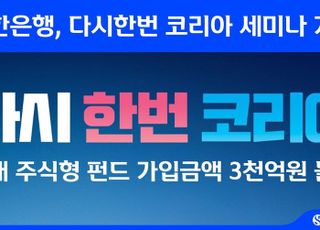 신한은행, 국내 주식형 펀드 3000억원 돌파 기념 '다시한번 코리아' 세미나