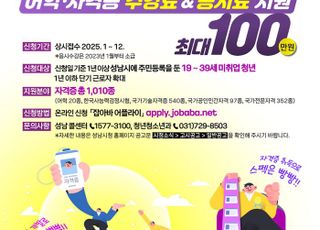 성남시, 미취업 청년 지원 '올패스' 대상 34세→39세로 확대