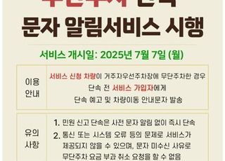서울 영등포구, 서울 자치구 최초 '무단주차 단속 문자알림서비스' 시행