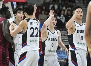 ‘이현중 더블더블’ 남자농구, 카타르전 대승으로 평가전 3연승