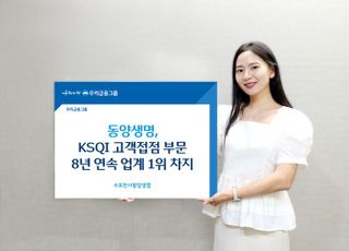 동양생명, KSQI 고객접점 부문 8년 연속 업계 1위 차지