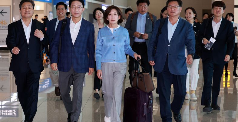 '방미' 나경원·이준석 "美, 확실한 협상 카드 가져와라…반복해 들은 건 중국"