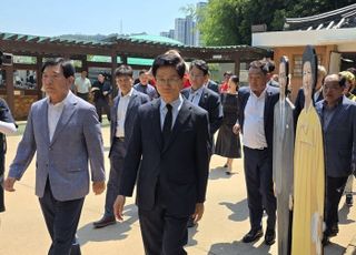 김문수 "당대표 돼도 현재로선 尹 방문 계획없다"