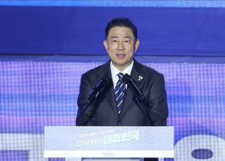 인사말하는 김병기 민주당 당대표 직무대행 겸 원내대표