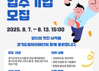 경기도일자리재단, ‘여성창업보육센터’ 입주기업 20곳 모집