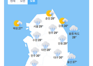 [오늘날씨] '말복' 전국 흐리고 남부·제주 강한 비…최대 200㎜ 이상