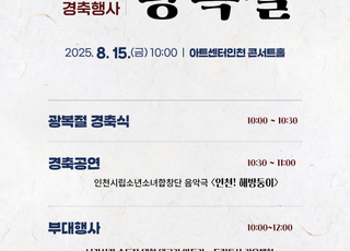‘광복 80주년’… 인천에서 다채로운 행사 잇따라 열린다