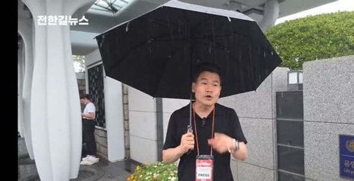 [현장] 국민의힘 '출입금지령'에…PK 연설회장서 '아웃'된 전한길 [부울경 연설회]