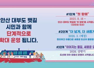 "이제 배 타고 대부도 간다"…안산시, 해상 뱃길 공식 개통