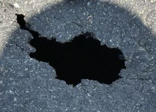 인천 계산시장 인근 싱크홀 발생…인명 피해 없어