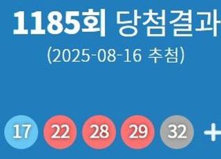 1185회 로또 1등 당첨번호 '6·17·22·28·29·32'..1등 당첨지역 어디?