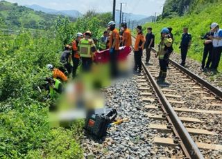 경북 청도서 열차사고…철로 안전점검 작업자 7명 사상