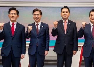 토론회 나선 국민의힘 김문수•조경태•장동혁•안철수 당대표 후보