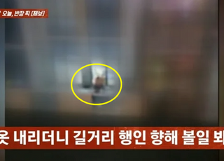 테라스서 속옷 내리고 소변 발사한 무개념 男 '충격'