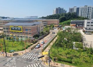 파주시 운정3지구 다율초·중학교 승하차 정차공간 완공