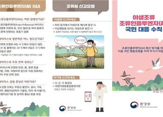 환경부, 야생조류 AI 표준행동지침 개정…현장 인력 감염 예방 중심