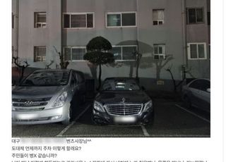 "주민들이 병X 같나" 벤츠 차주 비난글 올린 20대 결국