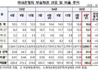국내은행 부실채권비율 0.59%…충당금적립률은 165%로 하락