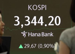 코스피, 장중·종가 사상 최고치 또 경신…3344.2 마감 [시황]