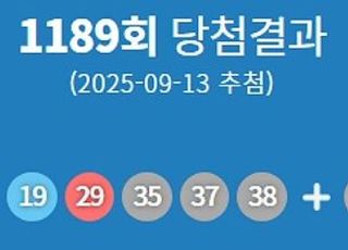 1189회 로또 1등 당첨번호 '9·19·29·35·37·38'..1등 당첨지역 어디?