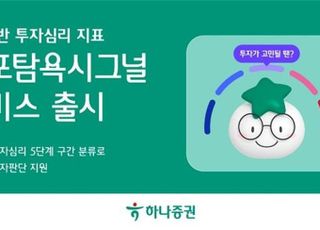 하나증권, AI 기반 투자심리 지표 서비스 출시
